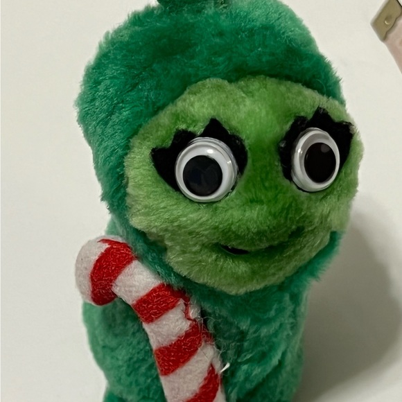 Vintage Yumkins Pea Pod Plush Ornament Del Monte Vegetables 1991 - Picture 5 of 7